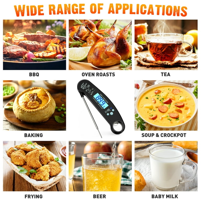 Sealegend Meat Thermometer for Grill,Digital Food Thermometer for Cooking  and BBQ with Instant Read Oven Thermometer 