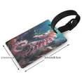 thumbnail image 2 of Sikiie Ocean Seahorse Luggage Tags Privacy Cover ID Label Suitcase Tags Identifiers For School Bags,Suitcases, 2 of 7