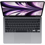 Apple MacBook Air 13.6 with Liquid Retina Display, M2 Chip with 8-Core CPU and 10-Core GPU, 8GB Memory, 512GB SSD, Space Gray, Mid 2022