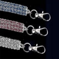 thumbnail image 4 of L Collar de hueso para mascotas, collar elástico de cristal con diamantes de imitación de 3 filas, 4 of 4