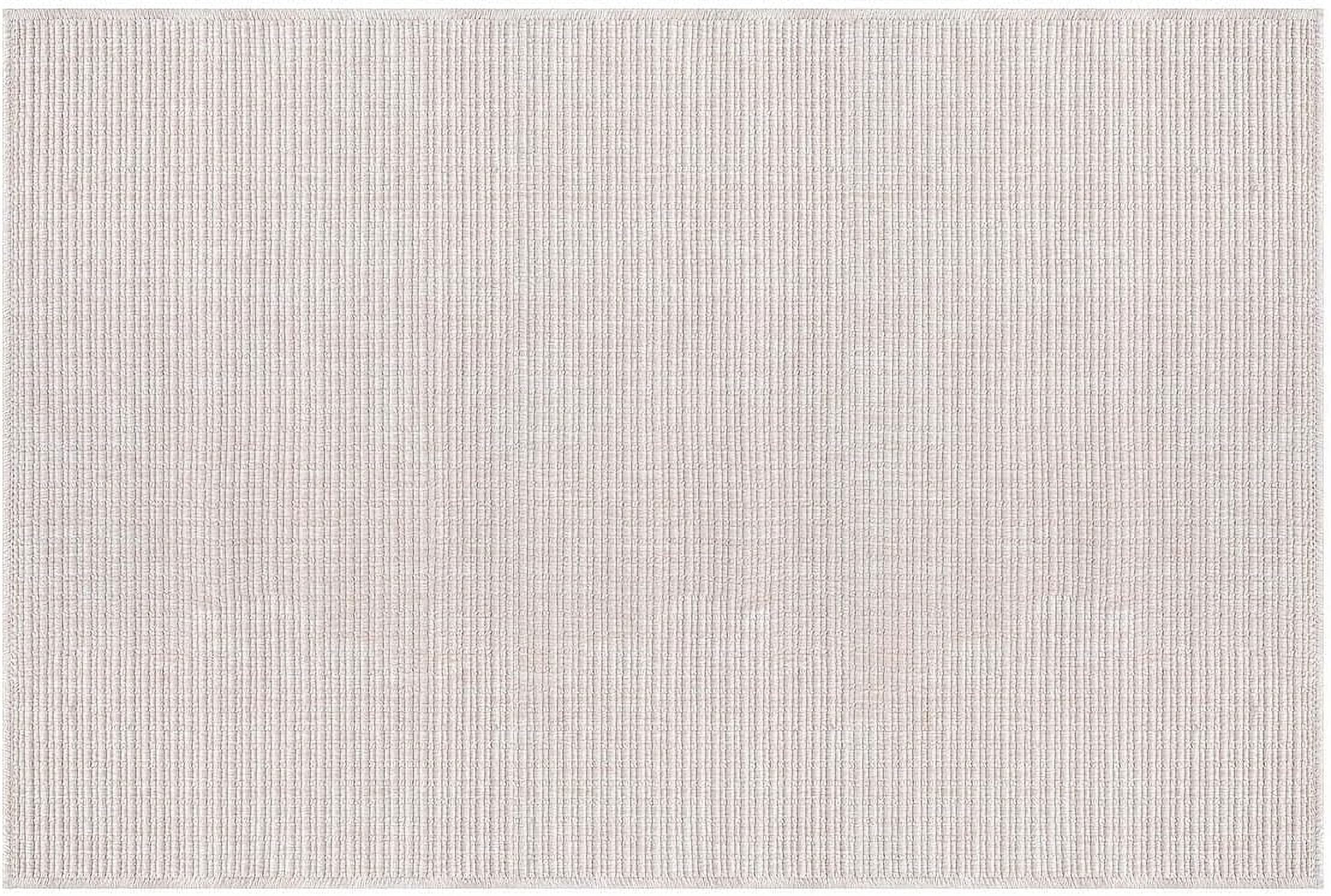 Beverly Rug Easy Jute Outdoor Indoor Non Shedding Easy-Cleaning Rug Off-White 2x3