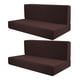 thumbnail image 1 of Fundas de cojín para Camper, fundas de respaldo, banco de repuesto fácil de instalar, 2 piezas marron oscuro, 1 of 8