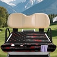 thumbnail image 2 of KUIFORTI Flag American Golf Seat Covers for Cart Summer Outdoor Anti-hot Club Car Blanket Easy Installation Foldable Compatible with EZGO and More 2 Person Seats Golf Carts, 2 of 7