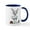 White/Navy Inside, variant on CafePress - Easter Bunny Painting Eggs Mugs - 11 oz Ceramic Mug - Novelty Coffee Tea Cup