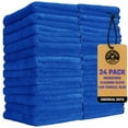 thumbnail image 1 of Toallas de microfibra Chemical Guys, paquete de 24, 41 x 41 cm, azules, 1 of 7