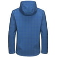 thumbnail image 2 of Little Donkey Andy Men's Lightweight Fleece Lined Water Repellent Jackets Hooded Windproof Jackets for Hiking Outdoor Blue Plaid XL, 2 of 7