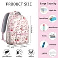 thumbnail image 5 of Cute Cow Backpack for Student Durable Waterproof School Bag with Black and White Cow Print, Adjustable Straps, Breathable Padding, Large Capacity for School, Travel & Outdoor Use, 5 of 5