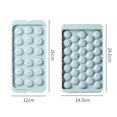 thumbnail image 3 of Molde para cubitos de hielo de plástico: molde flexible para hacer cubitos de hielo con tapa para el hogar, 3 of 8
