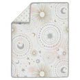 thumbnail image 4 of Sweet Jojo Designs Celestial Pink Gold and Grey Crib Bedding + BreathableBaby Breathable Mesh Liner Pad, 4 of 6