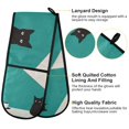 thumbnail image 2 of Yayeee Double Oven Mitt Kitchen Heat Resistant Baking 35" x7" Quilted Glove, Black Cat and Coffee, 2 of 6