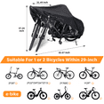 thumbnail image 6 of BLEJOY Bike Cover Waterproof Outdoor for 1-2 Bicycles, Heavy Duty 420D Oxford Fabric - Rain, Sun UV, Dust & Wind Protection - Fits Electric, Mountain, Road Bikes, 6 of 8