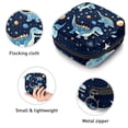 thumbnail image 3 of Starry Dinosaur Mini Plush Sanitary Napkin Pouch - Makeup Bag, Period Bags for School, Small Travel Toiletry Bag for Women - 4.7x6.6x6.6 in, 3 of 6