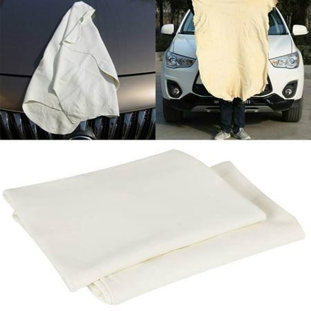 2pcs Chamois Leather Large Car Leather Chamois Natural Shammy Leather Cloth Washing Suede Absorbent