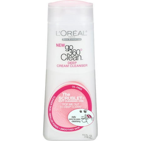L'Oreal Paris Go 360 Clean Deep Cream Cleanser, 6 oz