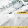 thumbnail image 4 of Eucalyptus Leaves No Hooks Shower Curtain with Snap-in Liner Sage Green Shower Curtains for Bathroom, Waterproof, Easy Install, Washable 72"x78", 4 of 9