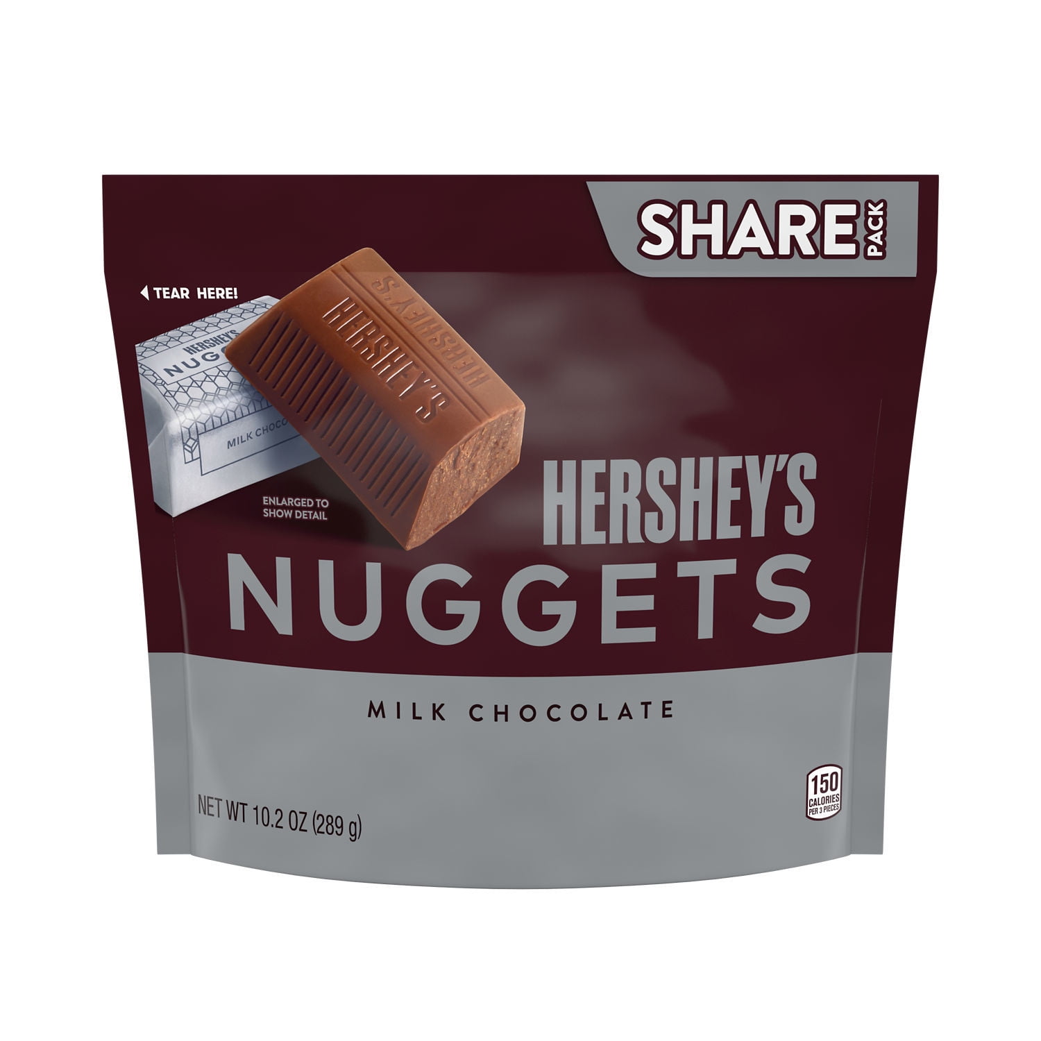 HERSHEY'S NUGGETS Milk Chocolate Silver Foil, Easter Candy Share Pack, 10.2 oz