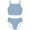 Blue, variant on YIZYIF Kids Girls Solid Color Bikinis Set Two Piece Swimsuit Youth Juniors Spaghetti Straps Swimming Tank Top with Bottoms Set Blue 10