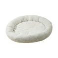 thumbnail image 4 of Plush Round Pet Bed Cat Bed Sleeping for Cats or Small Dogs, Snooze Calming Washable Pet Cushion Cat Nest for Cats, Dog, Kitten, Puppy White, 4 of 8