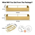 thumbnail image 4 of Shuntong Premium Shower Caddy, Adhesive Bathroom Shower Organizer and Storage, No Drill Shower Shelves for Inside Shower, Rustproof Shower Storage Rack 3 Pack Black, 4 of 7