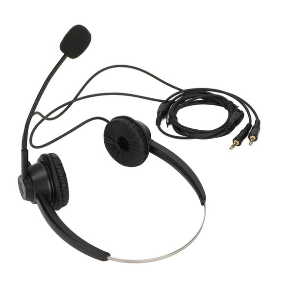 Phone Headset, Business Headset 3.5mm Plug with Mic for Customer Service
