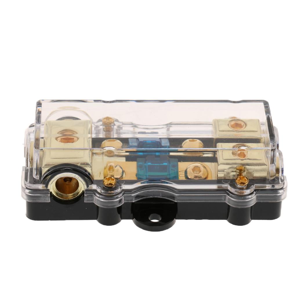 Car Audio Fuse Holder Power Distribution Block Fusebox 3 Input 2 Output High Performance