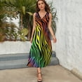 thumbnail image 5 of Animal Print Patterns Sleeveless Dress Woman Fashion Long Dresses Women's Summer Suit Dress 2025, 5 of 7