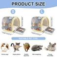thumbnail image 6 of Guinea Pig Hideout for Hamster & Guinea Pig Cage Accessories - Washable Fleece Hideout/House with Step Pad, for Rabbit/Chinchilla/Ferret (S/L), 6 of 9
