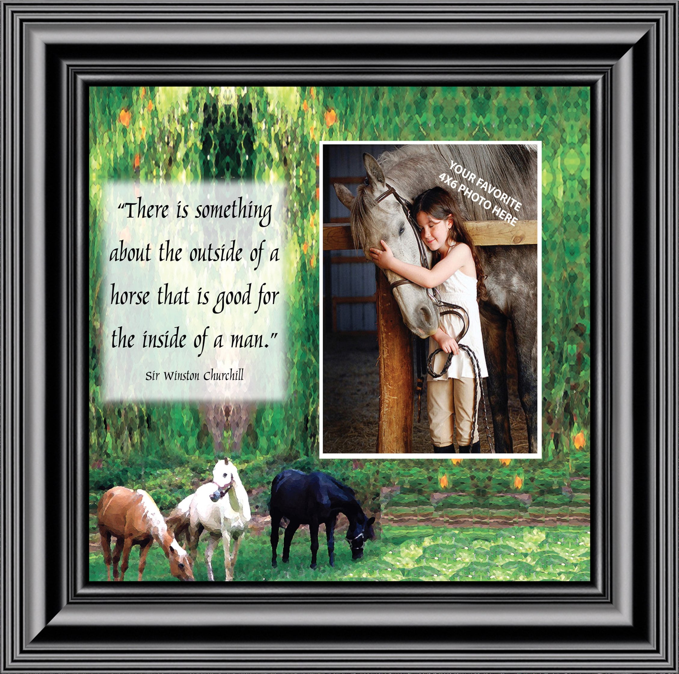 A Horse Picture Frame, Horse Lovers, Personalized Picture Frame 10X10 9708