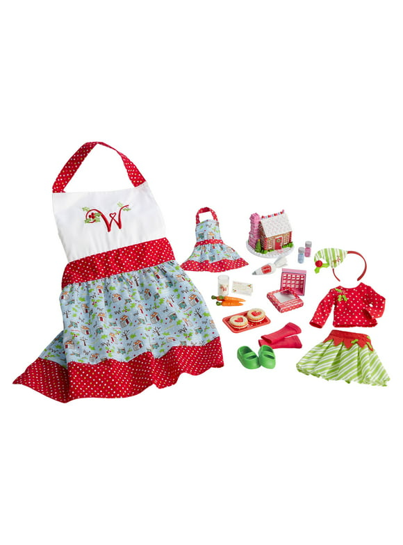 American Girl Doll Wellie Wishers Holiday Baking Set for 14.5" Doll