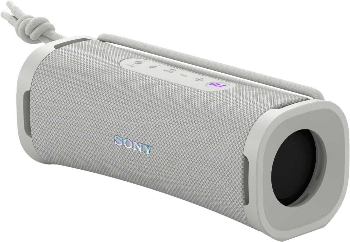 Restored Sony ULT FIELD 1 Wireless Ultra Portable Bluetooth Compact Speaker, IP67 Waterproof, Dustproof, Shockproof and Rustproof – Off White (Refurbished)