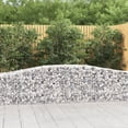 thumbnail image 1 of vidaXL Arched Gabion Baskets 6 pcs 400x50x60/80 cm Galvanised Iron, 1 of 4