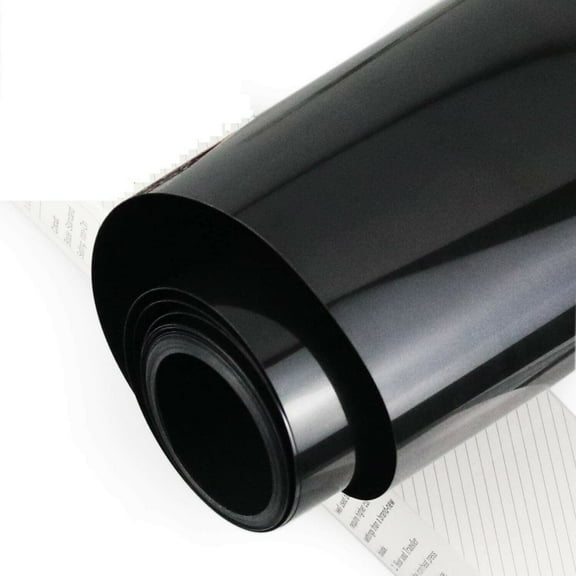 12" x 12FT Black HTV Iron On Heat Transfer Vinyl Roll for T Shirts Cricut Silhouette