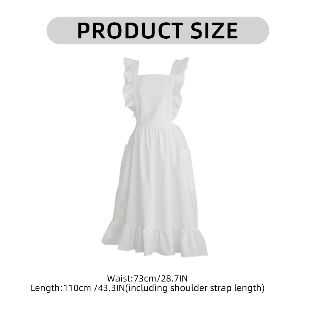 Aellinatey Women Apron Cooking Apron Serving Apron for Kitchen Bakery Restaurant