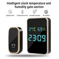 thumbnail image 4 of Pgyong Électronique Liquidation Sonnette Sans Fil Auto-Générante Humidité/horloge Intégrée Sonnette Intelligente pour Appelant, Étanche IP44, 4 of 7