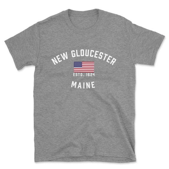 New Gloucester Maine Patriot Men's Cotton T-Shirt