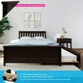 thumbnail image 2 of Max & Lily Full Size Bed Frame with Trundle, Solid Wood Platform Bed with Storage, 2 of 10