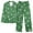 Green, variant on Ltctricy Women's Christmas Pajama Sets Long Sleeve V Neck Collared Button down Printed Sleepwear Top Pants 2 Piece Lounge Sets(Red,X-Large)
