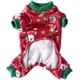 thumbnail image 5 of Pijama de sudadera con patrón navideño para perros pequeños y medianos, ropa navideña, mono de Año Nuevo para perro, suéteres de lana Coral, abrigo cálido BANYUO Electrónica, 5 of 6