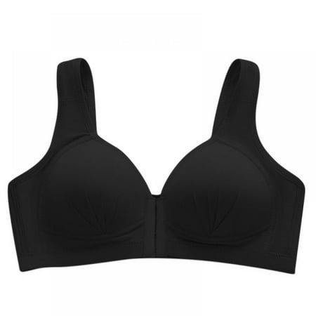 

Women s Front Closure Bra Wireless Bralette Breast Underwear Plus Size Breathable
