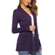 thumbnail image 3 of Guardurnaity Abrigo de otoño de punto de manga larga de color sólido para mujer Prendas para la parte del cuerpo Violeta METRO Guardurnaity AP003365-27, 3 of 6