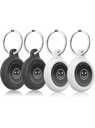 Uxcell Leather Keychain Blanks, 8 Pack Round PU Leather Key Fob with Key  Rings, White
