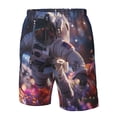 thumbnail image 4 of Pofeuu Astronaut In Cosmic Garden Prin Men's Swim Trunks Quick Dry Bathing Suit Swimming Board Shorts Mesh Lining Beach Swimwear-XX-Large, 4 of 6