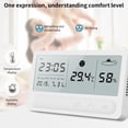 thumbnail image 6 of MERILER Multifunctional Electronic Clock with LCD Large Screen - Real-Time Weather Patterns, Temperature and Humidity Meter, Alarm Setting, USB Direct Charging, High Definition Display, 6 of 6