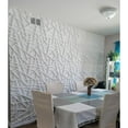 thumbnail image 3 of Art3d 19.7" x 19.7" ‎3D PVC Wall Panels in White, 2ft x 2ft-12 Pack, Covering 32 Sq.ft, 3 of 6