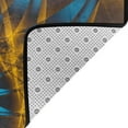 thumbnail image 2 of Fractal Orange Gold Glow Spiral Rugs Doormat, Non-Slip Machine Washable Carpets Floor Door Mat , 36" x 24", 2 of 6