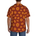 thumbnail image 3 of KLL Turtle Shell Print Men's Shirt Short Sleeve Button Down Summer Cuba Beach Shirts- 3X-Large, 3 of 5