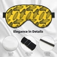 thumbnail image 4 of Salouo yellow Corn Pattern Sleep Mask,Sleep Eye Mask & Blindfold Eye Sleep Shade Cover with Elastic Strap Soft Eye Cover Eyeshade for Night Sleeping Travel & Nap, 4 of 7