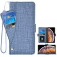 thumbnail image 1 of Wallet Case for iPhone XS Max, Blocking Card Slot Stand Shockproof TPU Interior Case PU Leather Magnetic Protect Flip Cover Compatible with iPhone XS Max, Blue, 1 of 4