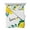 White, variant on Quilts Twin Size Bedding Set, Yellow Lemon Lightweight Quilted Comforter, Summer Spring Botanical Fruit Leaves Soft Reversible Bedspread Coverlet with Pillow Covers for All Season, 68" x 86"