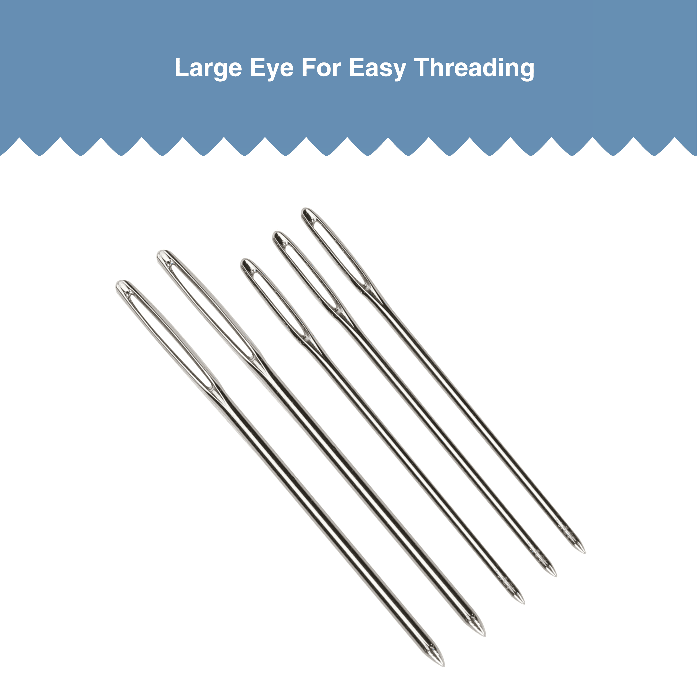 Hello Hobby Steel Plastic Canvas Needles, Sizes 16 and 18, 5-Piece Set
